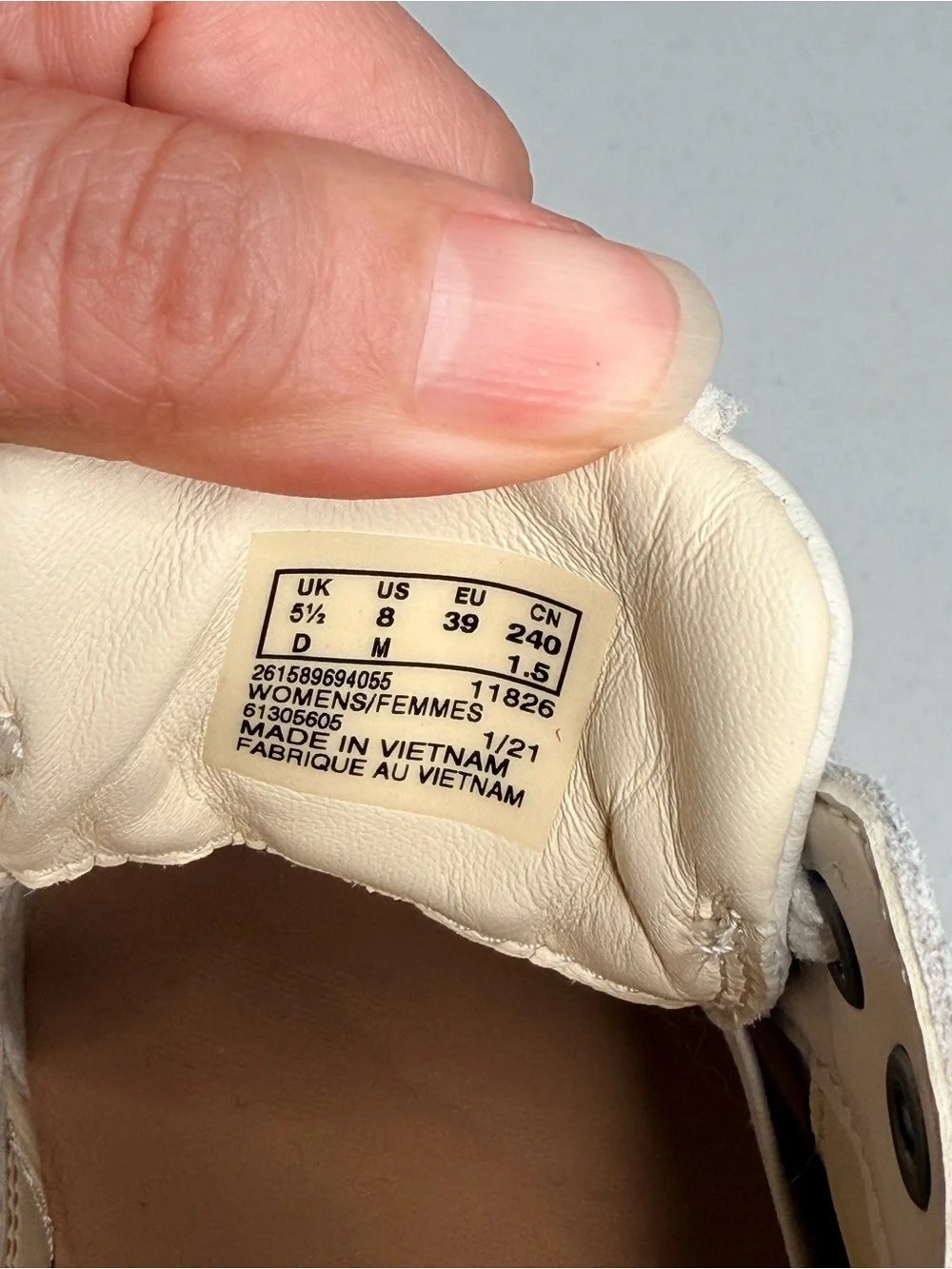Clarks Women's Cream and Tan Sneakers - Picture 9 of 10